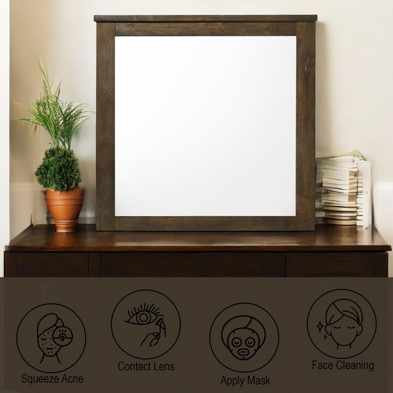 Merrilee - Mirror - Oak - R&R Furniture Gallery (Fountain Valley, CA)