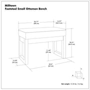 Milltown - Upholstered Ottoman Bench - R&R Furniture Gallery (Fountain Valley, CA)