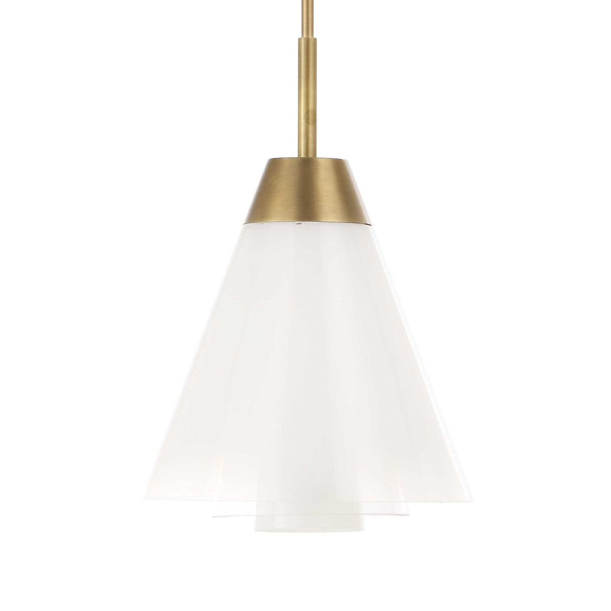 Tiered Ombre - 1 Light LED Pendant - Brass