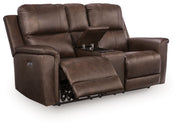 Bleckley - Power Reclining Loveseat With Console / Adjustable Headrest - R&R Furniture Gallery (Fountain Valley, CA)