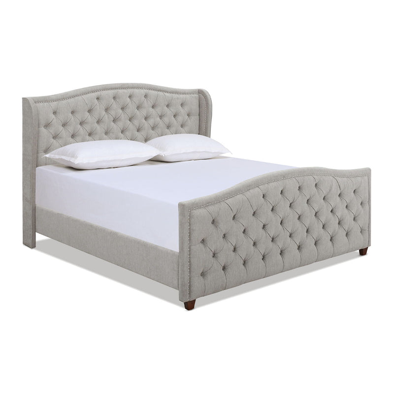 Marcella - Upholstered Shelter Headboard Bed Set - R&R Furniture Gallery (Fountain Valley, CA)