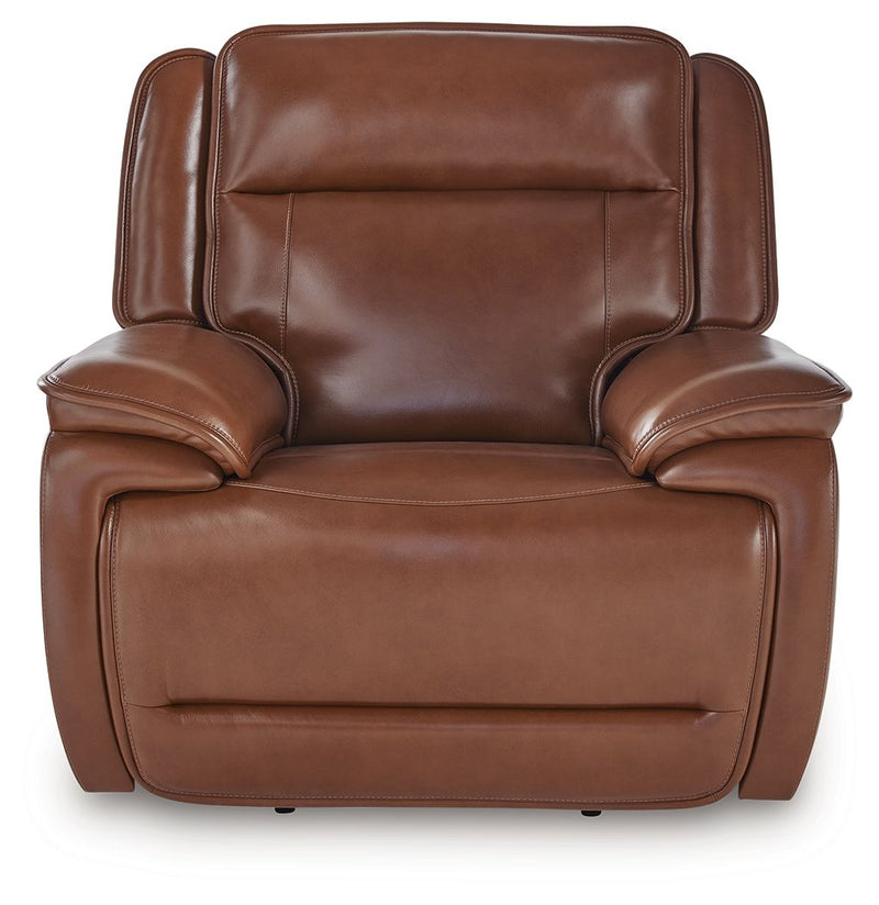 Healy Pier - Power Recliner / Adj Headrest - Chocolate - R&R Furniture Gallery (Fountain Valley, CA)