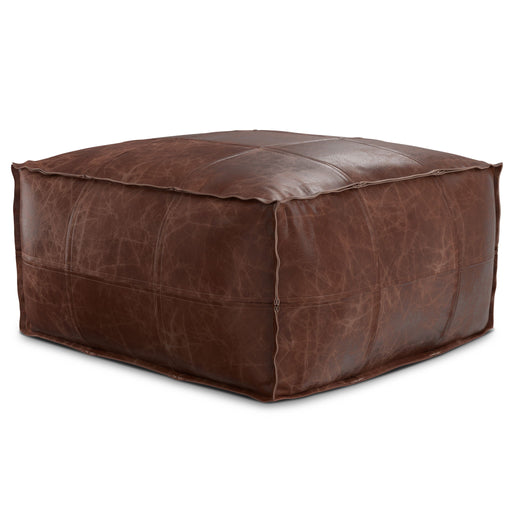 Sheffield - Handcrafted Square Pouf - R&R Furniture Gallery (Fountain Valley, CA)