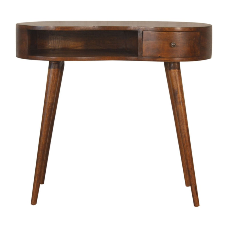 Rounded Writing Desk - Chestnut - R&R Furniture Gallery (Fountain Valley, CA)