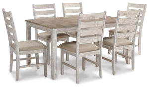 Skempton - Dining Room Table Set (Set of 7) - White - R&R Furniture Gallery (Fountain Valley, CA)