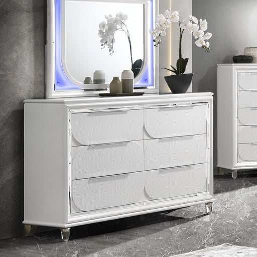 Tarian - Dresser - Pearl White - R&R Furniture Gallery (Fountain Valley, CA)