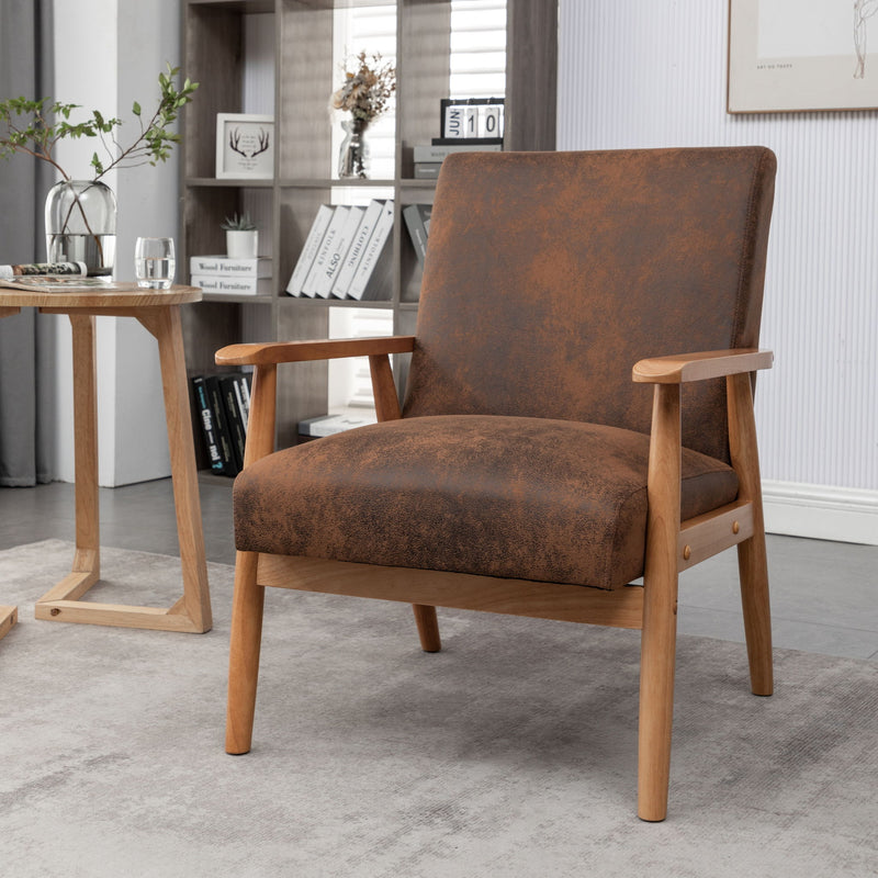 Wide Arm Chair - Light Brown - R&R Furniture Gallery (Fountain Valley, CA)
