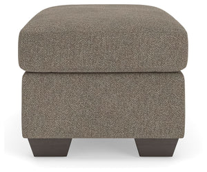 Triston-Peaks - Ottoman - Suede - R&R Furniture Gallery (Fountain Valley, CA)