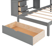 Bunk Bed With Desk, Drawers And Shelves - R&R Furniture Gallery (Fountain Valley, CA)