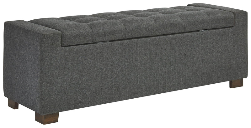Cortwell - Storage Bench - Gray - R&R Furniture Gallery (Fountain Valley, CA)