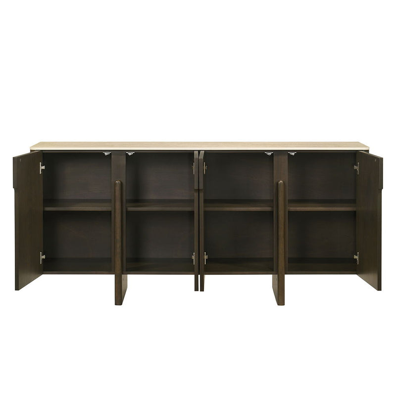 Davita - Server With Ceramic Top - Walnut - R&R Furniture Gallery (Fountain Valley, CA)