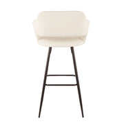 Lumi Source Margarite contemporary barstool set with sleek design and cushioned seats, ideal for modern kitchen or bar areas.