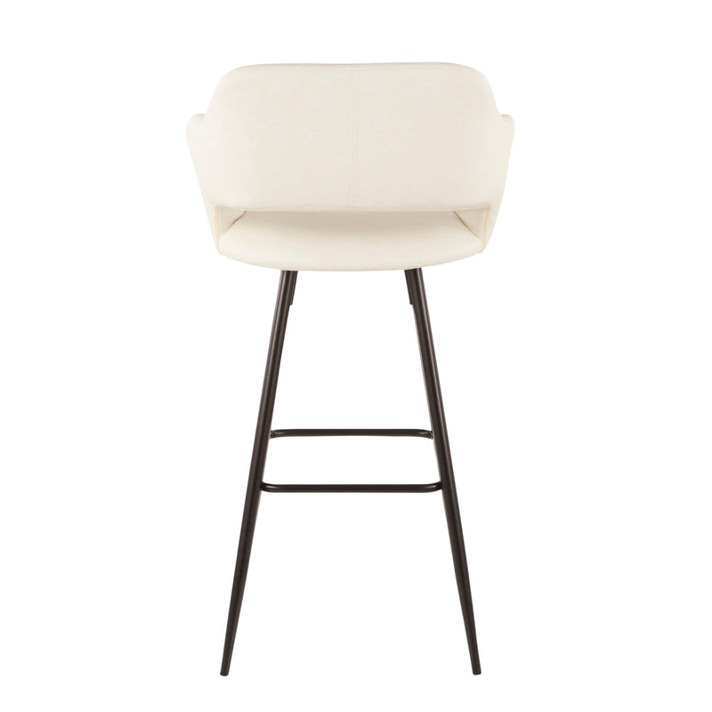Lumi Source Margarite contemporary barstool set with sleek design and cushioned seats, ideal for modern kitchen or bar areas.