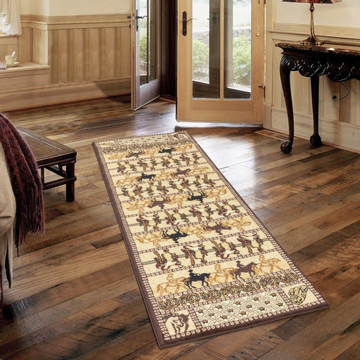 Tribes - 5'3" X 7'3" Southwest Area Rug - Beige - Polypropylene - R&R Furniture Gallery (Fountain Valley, CA)