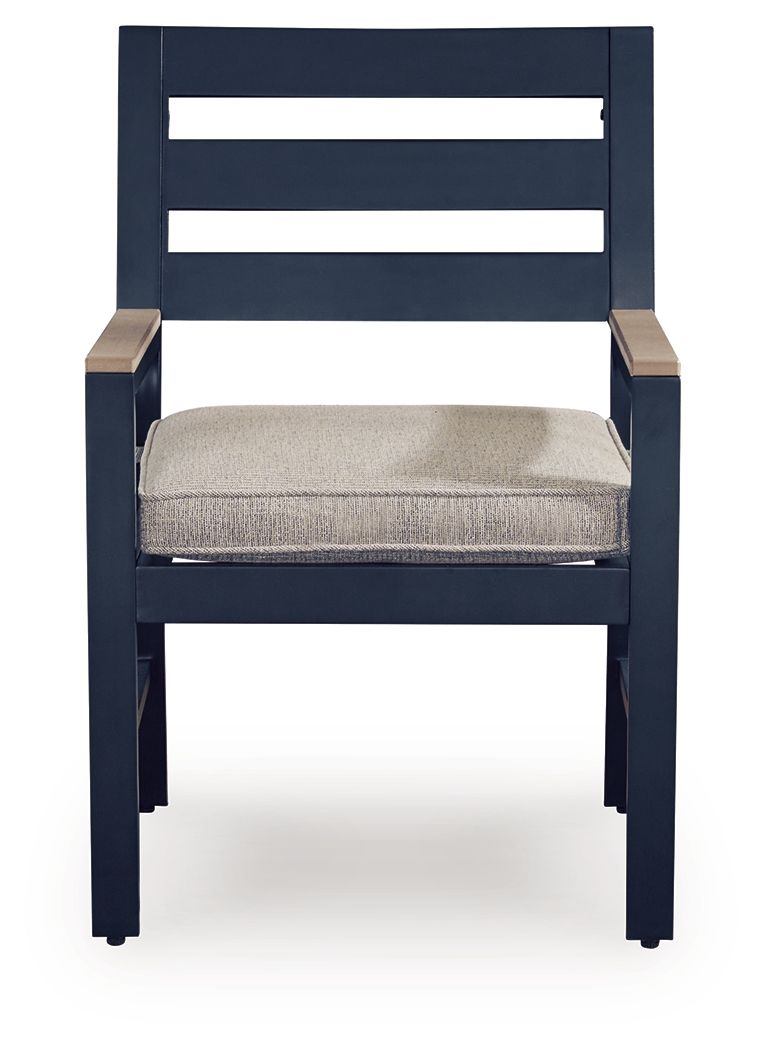 East Beach - Arm Chair With Cushion (Set of 2) - Blue - R&R Furniture Gallery (Fountain Valley, CA)