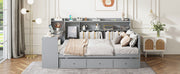 Daybed With 3 Drawers USB Ports And Desk - R&R Furniture Gallery (Fountain Valley, CA)
