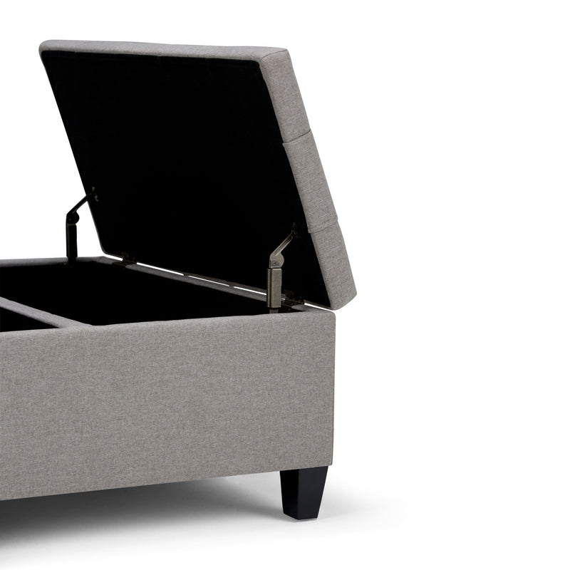 Harrison - Upholstered Coffee Table Storage Ottoman - R&R Furniture Gallery (Fountain Valley, CA)