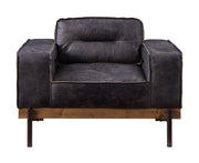 Silchester - Chair - Antique Ebony Top Grain Leather - R&R Furniture Gallery (Fountain Valley, CA)