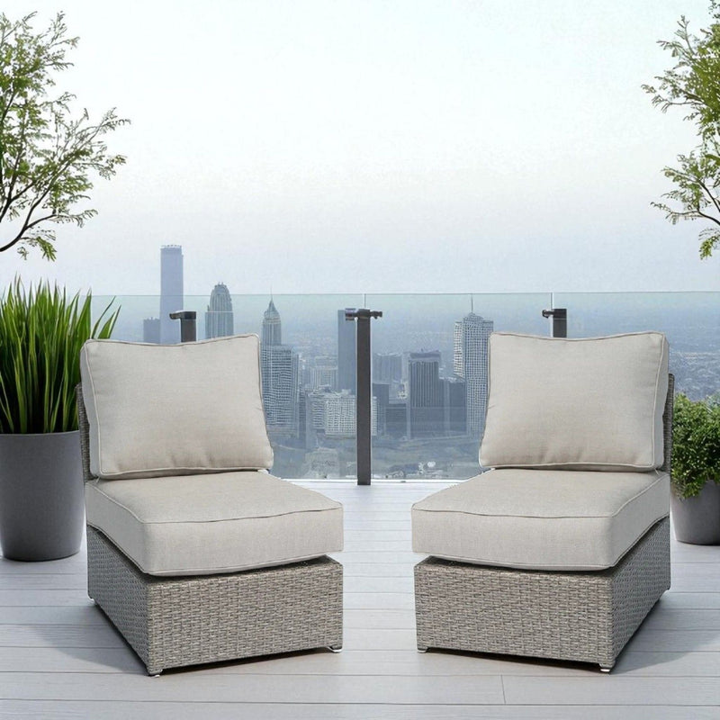 Armless Patio Chair With Cushions - R&R Furniture Gallery (Fountain Valley, CA)