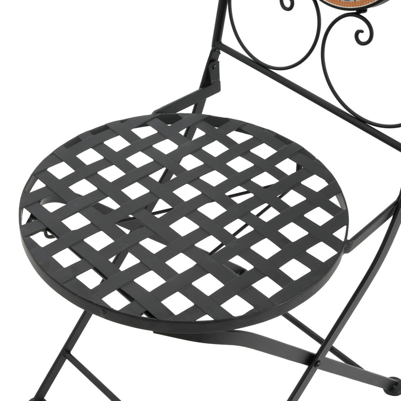 Lambert - Outdoor Chat Set - Black / Red - R&R Furniture Gallery (Fountain Valley, CA)