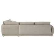 Jonina - Sectional Sofa With 4 Pillows - Beige Chenille - R&R Furniture Gallery (Fountain Valley, CA)