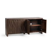 Braxton - 4 Door Cabinet - Tundra Brown - R&R Furniture Gallery (Fountain Valley, CA)