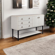 Server With Base - White - R&R Furniture Gallery (Fountain Valley, CA)