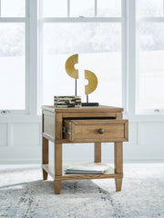 Sharlance - Rectangular End Table - Light Brown - R&R Furniture Gallery (Fountain Valley, CA)