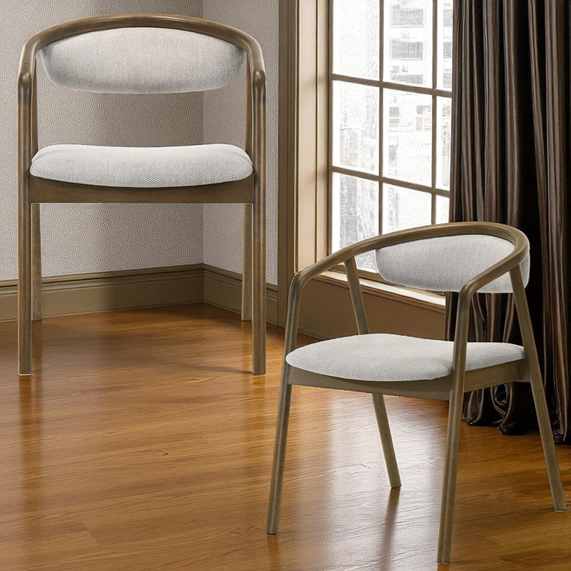 Delina - Side Chair - Walnut - R&R Furniture Gallery (Fountain Valley, CA)
