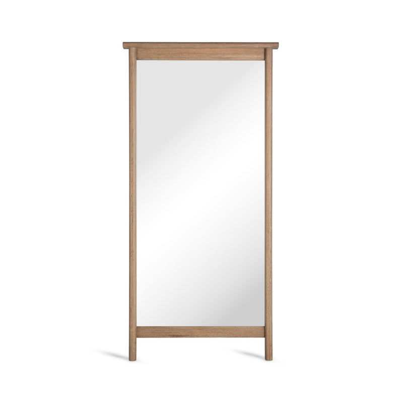 Classic Home Juno Coastal Drift floor mirror with a sleek full-length design and elegant frame, standing upright in a modern interior.