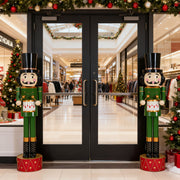 Noble House Christmas Nutcracker holiday decor in green and red, featuring a detailed festive nutcracker figure.