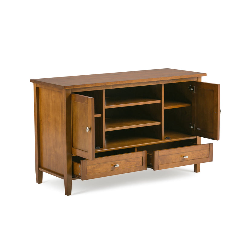 Warm Shaker - Transitional Style TV Media Stand - R&R Furniture Gallery (Fountain Valley, CA)