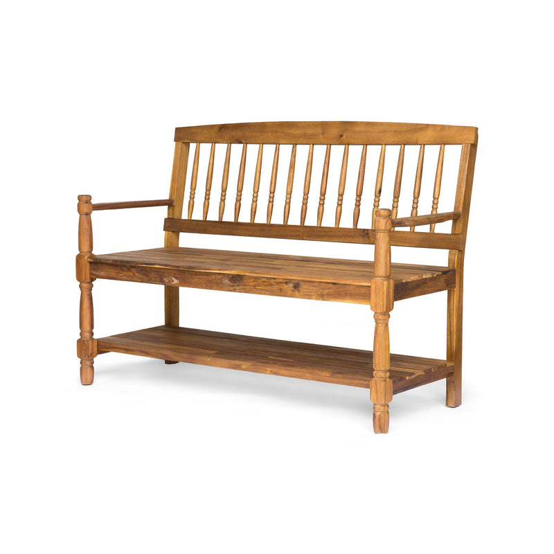 Imperial - Bench With Built In Shelf - R&R Furniture Gallery (Fountain Valley, CA)