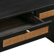 TOV Furniture Sierra writing desk with a sleek wooden surface and modern design, ideal for home or office workspace.