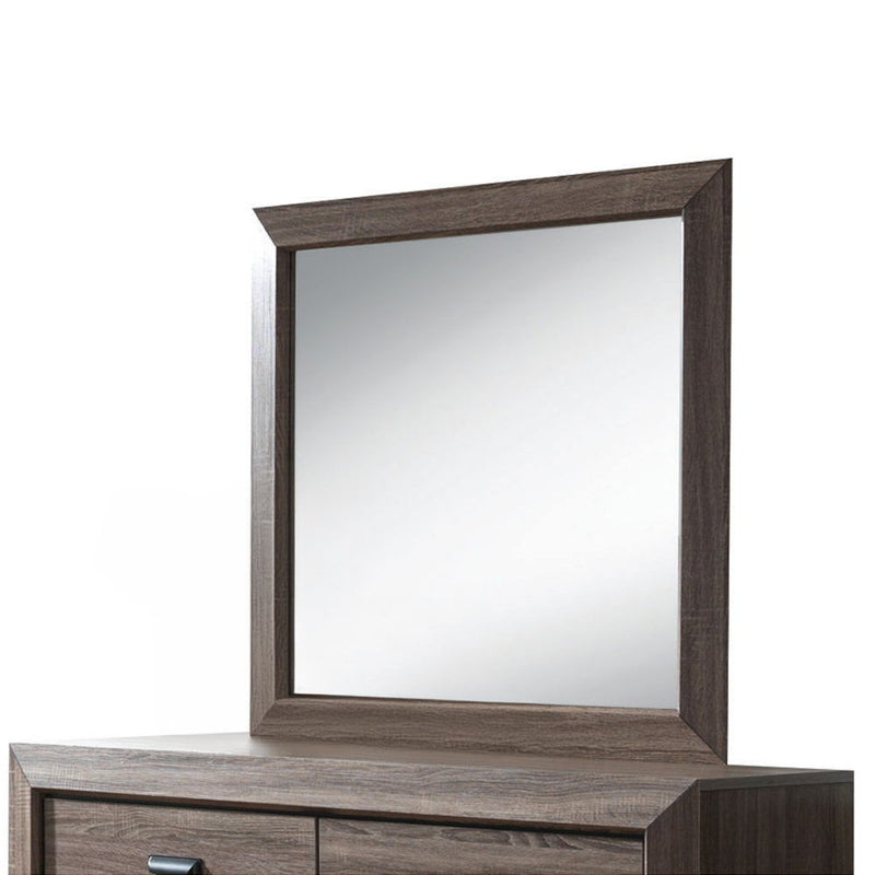 Lyndon - Mirror - Weathered Gray Grain - R&R Furniture Gallery (Fountain Valley, CA)