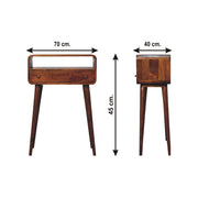 Curved Chestnut Console Table - R&R Furniture Gallery (Fountain Valley, CA)