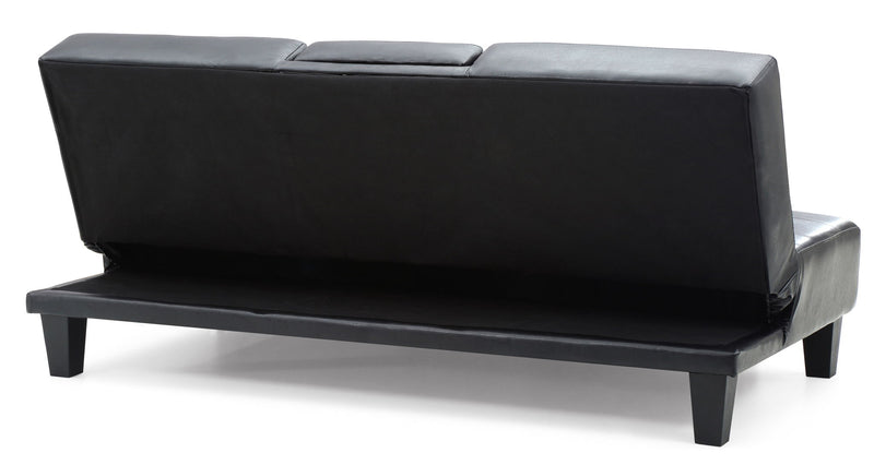 Glory Furniture Richie sofa bed futon sofa in a neutral fabric with clean lines and a modern design, suitable for living rooms.