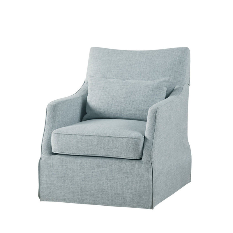 Traditional Design London Skirted Swivel Chair - R&R Furniture Gallery (Fountain Valley, CA)