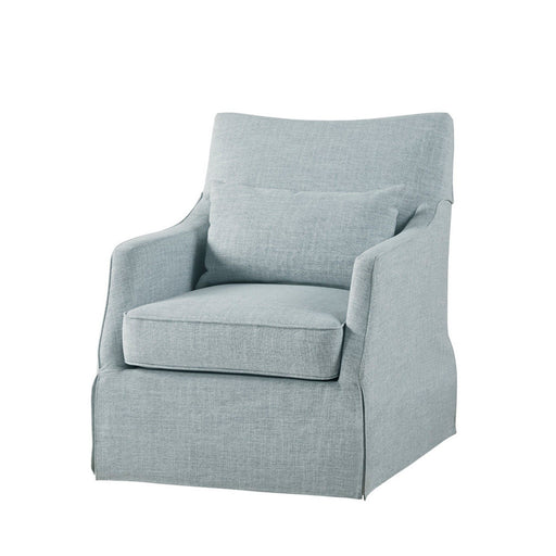 Traditional Design London Skirted Swivel Chair - R&R Furniture Gallery (Fountain Valley, CA)