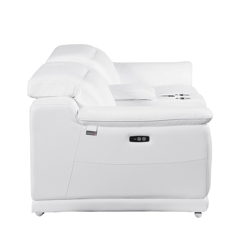 9762 - 3-Piece Modular Power Reclining Console Loveseat With 2 Power Recliners In