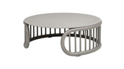 Harper - Indoor/Outdoor Modern Round Coffee Table - Geige Taupe Aluminum - R&R Furniture Gallery (Fountain Valley, CA)