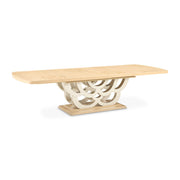 Camellia Field - Rectangular Pedestal Dining Table - R&R Furniture Gallery (Fountain Valley, CA)