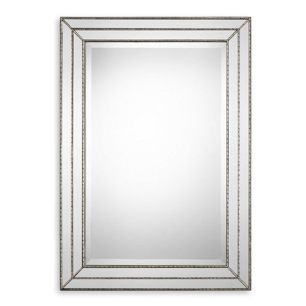 Featuring Grooved Texture Mirror - Metallic Silver
