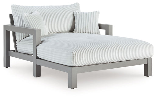 Hurley Park - Chaise Lounge With Cushion - Gray - R&R Furniture Gallery (Fountain Valley, CA)