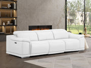 2679 - Genuine Leather Sofa With Dual Power Recliners - R&R Furniture Gallery (Fountain Valley, CA)