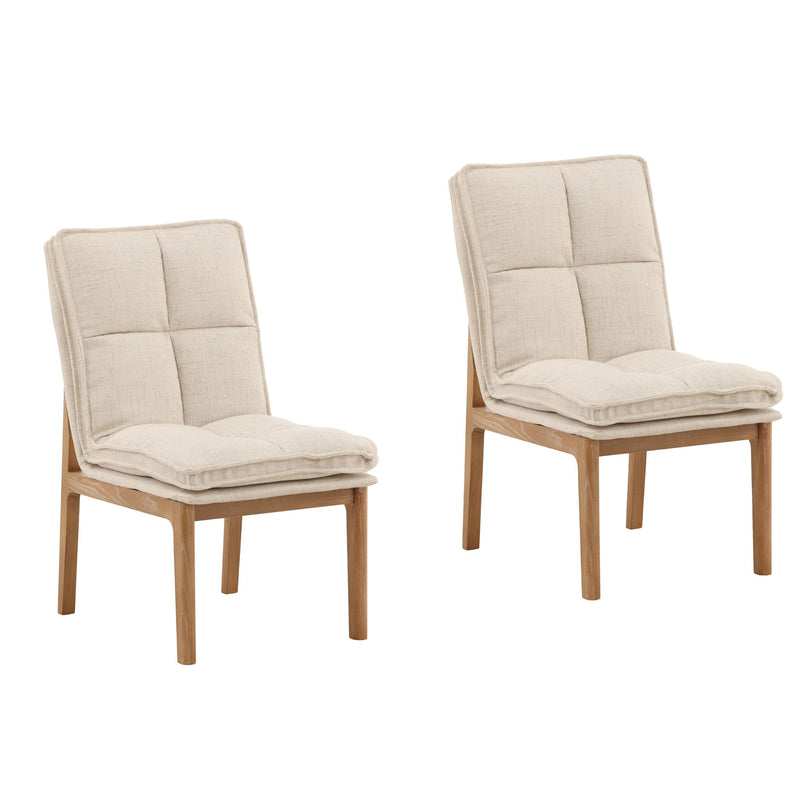 Beka - Dining Chair (Set of 2) - Beige And Light Natural