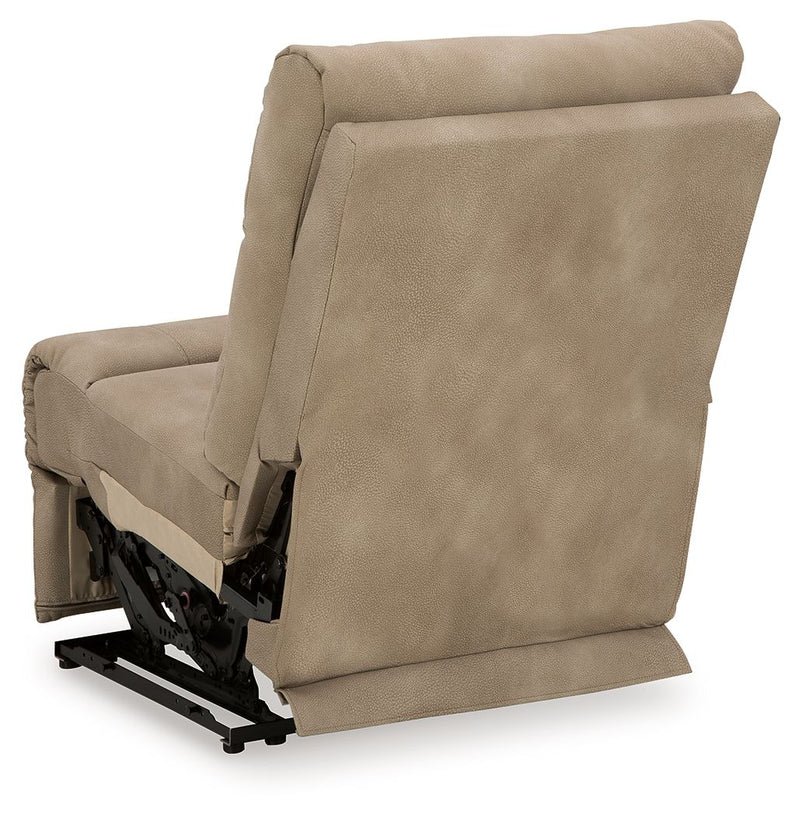 Signature Design by Ashley Next-Gen Durapella reclining sectional with plush cushions and reclining seats in a modern living room setting.
