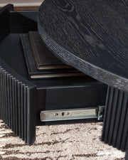 Marstream - Round Cocktail Table - Black - R&R Furniture Gallery (Fountain Valley, CA)