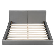 Upholstered Platform Bed, Grounded Bed With Solid Frame - R&R Furniture Gallery (Fountain Valley, CA)