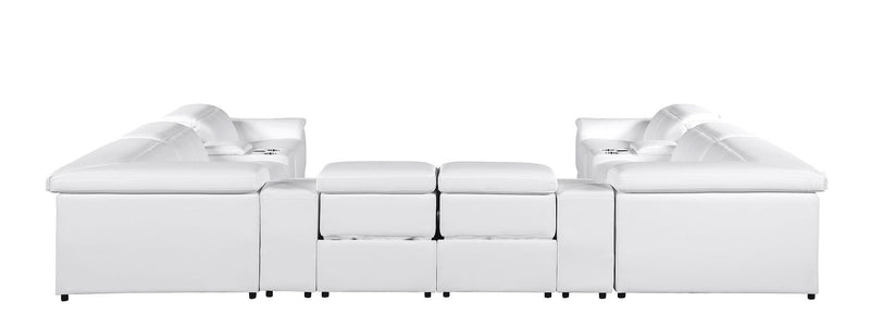9762 - 12-Piece U-Shaped Sectional Sofa With 4 Power Recliners